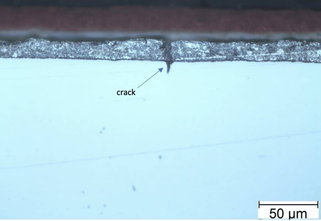 Dented Roof with Cracking