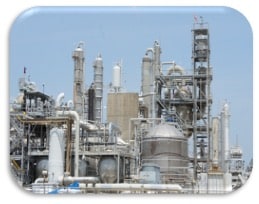 On-site inspection of a chemical refinery